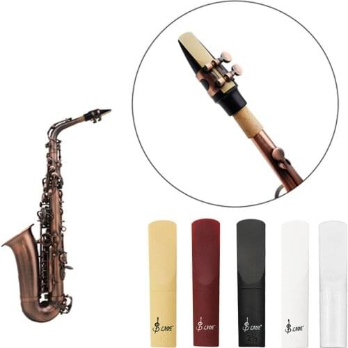 High Quality Professional Alto Saxophone Reed Resin Reeds Strength 2.5 with 5 Colors Optional Saxophone Accessories