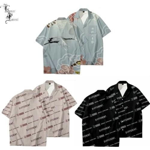 Funny Letter 3D Printing Unisex Shirt Women/Men Casual Summer Short Sleeve Cool Loose Button Streetwear Overclothes 6XL