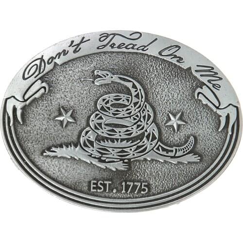 Western Cowboy Zinc Alloy Gadsden Don’t Step on My Heritage
