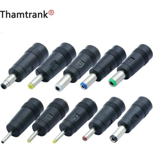 10pcs 5521 DC Adapter 2.5*0.7/3.5x1.35/4.8*1.7/5.5*2.5/6.3x3.0 DC Male Plug to 5.5*2.1MM Female Jack DC Charging Converter