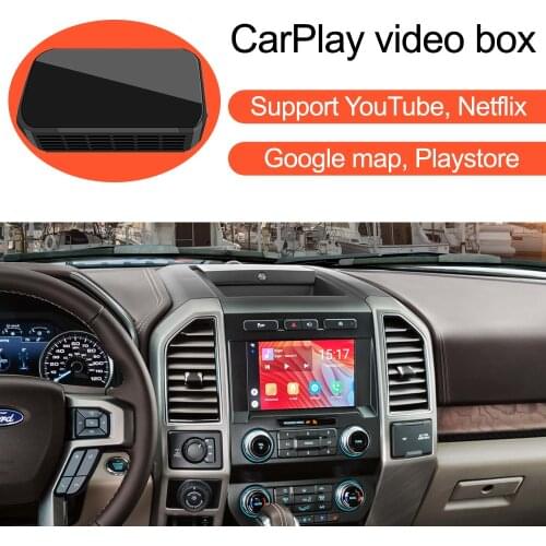 Car Apple CarPlay YouTube Netflix Video Bluetooth GPS Navigation Box,for Ford F-150 F150 Edge Escape Expedition Mustang Explorer