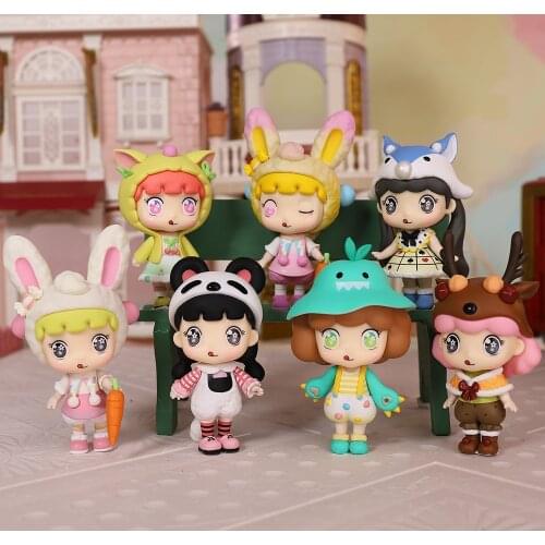 DBS Pocket Doll Series Blind Box Cute Animal Style Collectible Plastic Toys Figures Birthday Gift for Kids
