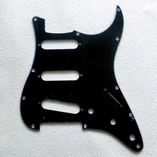 DIY guitar parts 1pc 11 holes SSS black USA standard ST guitar pickguard SSH White HH ST guard with mounting screws Black White