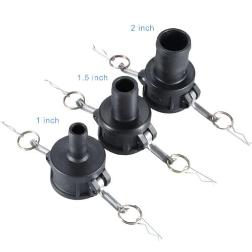 1pc Tank Valve Fitting Hose IBC Water Tank Connector Camlock Buttress Female Adaptor camlock Tap Cap With Hole Coarse Thread