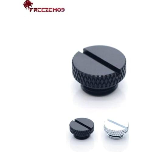 FREEZEMOD HDT-BA1 Sealing Lock Plug Coin Type Hand Twisted End Fitting Connection Black White MOD Computer PC Water Coolling