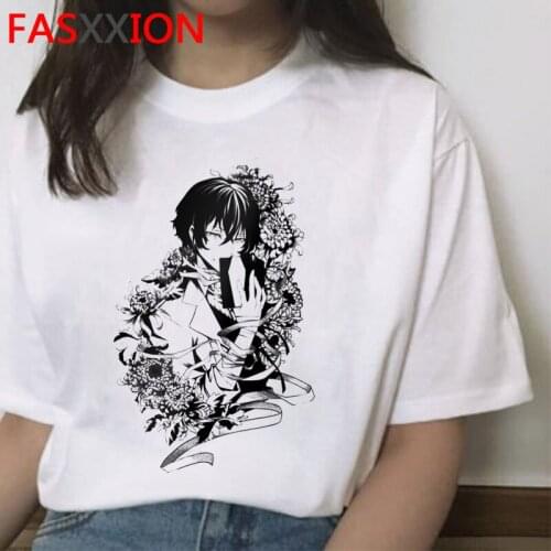 Bungou stray dogs tshirt female couple 2021 japanese couple clothes grunge t shirt tshirt kawaii