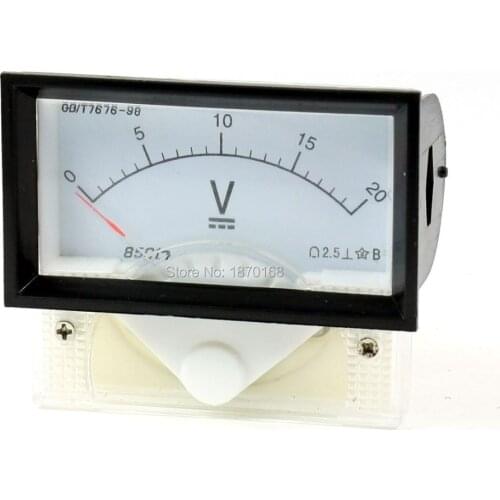 Class 2.5 DC 0-20V Voltage Panel Gauge Meter Voltmeter 85C17