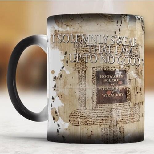 Marauders Map Mischief Managed 11oz Color Changing Coffee Mugs