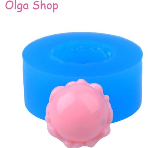 XYL040 Kawaii Ice Cream Scoop Mold Flexible Silicone Mold Decoden Miniature Sweets Mold Polymer Clay Jewelry Cabochon Resin