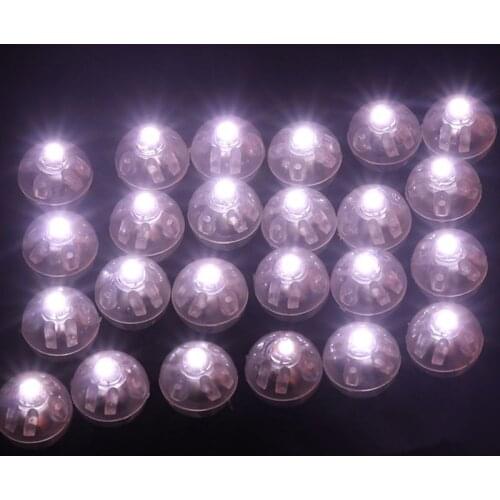 Lot Blue LED Lamps Balloon Lights for Paper Lantern Balloon White or Multicolor Christmas Party Decoration natale