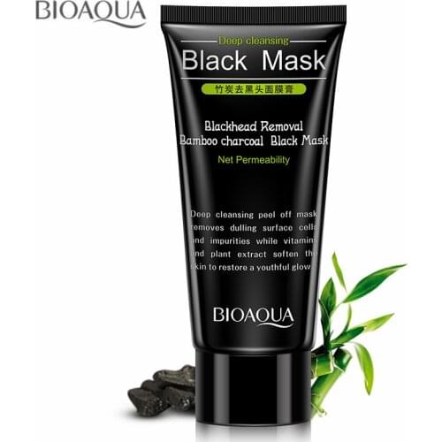 Blackhead Removal Bamboo charcoal Black Mask Deep Cleansing Peel Off Mask Pores Shrinking Acne Treatment Oil-control