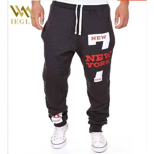 Men Pants Hip Hop Harem Joggers Male Trousers Mens Jogger Letter Printing Pant Sweatpants Rashgard Beam Leg Streetwear