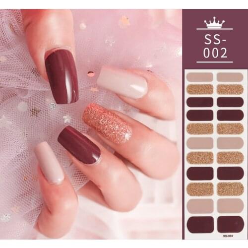 22Tips Nail Decoration Nails Sticker Designer Self Adhesive Nail Sticker Creative Nail Art Sticker Full Cover Stickers for Nails