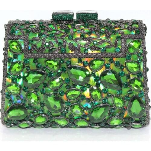 Latest Luxury Crystal Clutche African Bridal Wedding Party Purses Bag Women Shoulder Day Clutches Lady Fashion Glitter Handbags