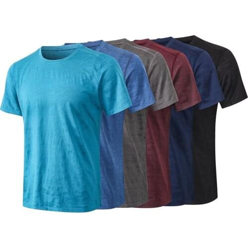 New Mens Short Sleeve Compression Running T Shirt Men Quick Dry Gym Fitness Running Sports Tights Mens Sportswear