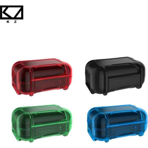 Original KZ ABS Resin Waterproof Box Drop Resistance Protective Case Colorful Portable Hold Storage Box Bag Earphone Accessories