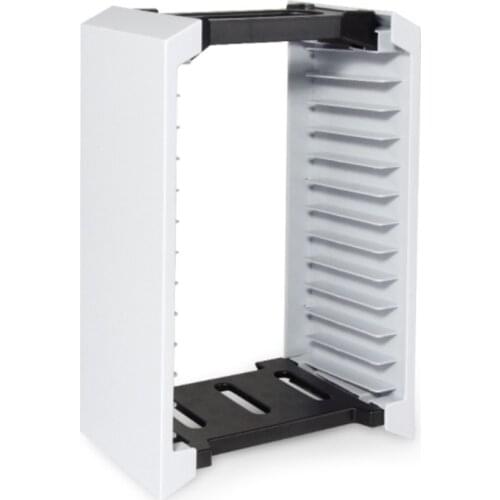 Gaming Disk Storage Holder, Cards Storage Stand Support 12pcs Games Disc Vertical Rack for PS5/X box One/Switch