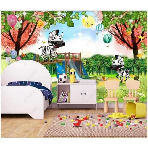 Custom photo wallpaper for walls 3 d murals Modern animal park beautiful forest woods background wall papers home decor
