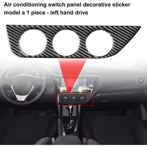 Practical Self-adhesive Air Conditioning Control Panel Trim Black Air Conditioning Panel Trim Fine Workmanship