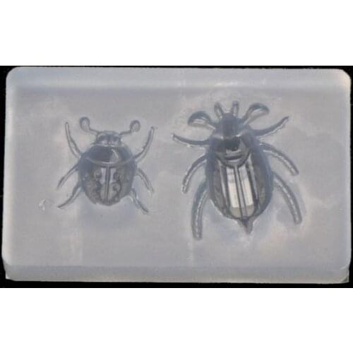 Cute Ladybug Beetle Pendant Insect Resin Silicone Mold Jewelry Making Tools Accessories