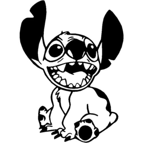 Stitch Cartoon Lovely Funny Car Stickers Decoration Creative Decals Trunk Windshield Auto Tuning Styling KK Vinyl