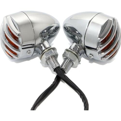 2PCS Motorcycle LED Turn Signals Red Lights Indicator For Honda Shadow Aero 600 750 1100 Spirit