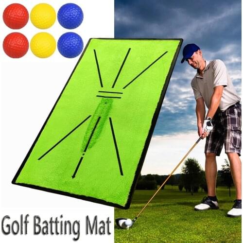 Golf Training Mat for Swing Detection Batting In Door Golf Game Golf Practice Training Aid Game Gift Home Office Outdoor Mat Pad