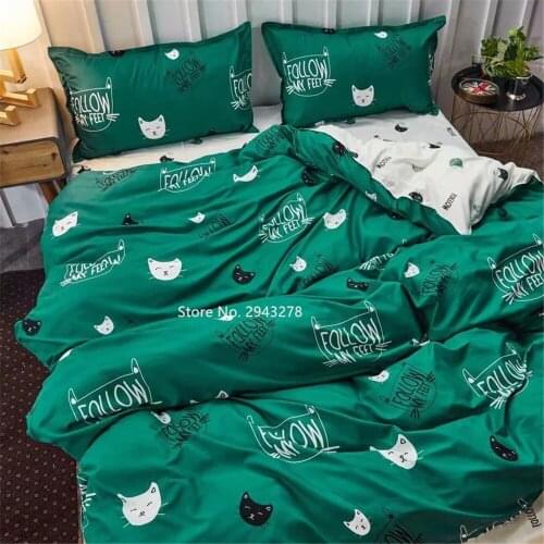 Alpaca Lion Pattern Childrens and Adult Bedroom Decor Warm Bedding Quilt Cover Pillowcase Bed Sheet Bedding Set Home Textile