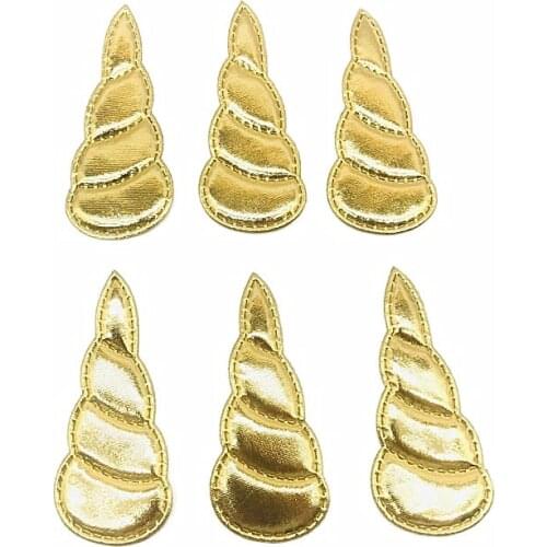 10pcs/pack Unicorn Horn Horse Vinyl Glitter Felt Embellishment Bow Applique Embroidery Birthday Party Planner Clip