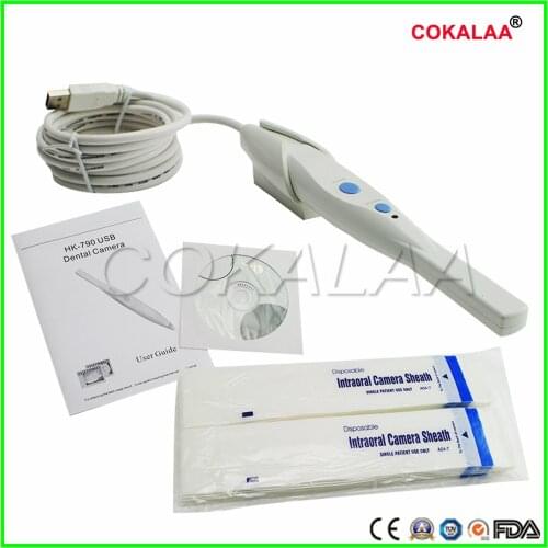 High quality HK790 Intraoral Oral Camera 5.0 Mega Pixels USB 6-LED Dental Intraoral Oral Camera with Software