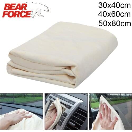 Natural Shammy Chamois Leather Auto Car Detailing Cleaning Cloth Car Wash Suede Absorbent Quick Dry Towel Genuine Sheepskin