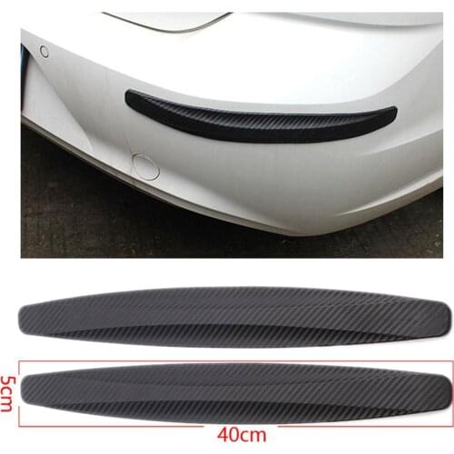 2/4Pc Car Bumper Protector Corner Guard Anti-Scratch Strips Sticker Protection Body Protector Molding Valance Chin 40x5/14x2.5CM