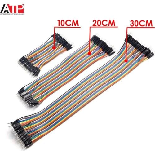 Great IT Dupont Line 10CM 20CM 30CM Male to Male Female to Male Female to Female Jumper Wire Dupont Cable for arduino DIY KIT