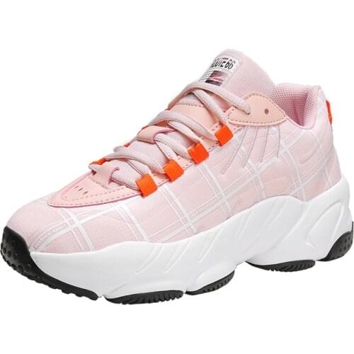 Womens Fashion Chunky Shoes Thick Bottom Dad Shoes Cushioning Leather Sneakers for Women Chunky Sneaker Femme Vulcanize Shoes