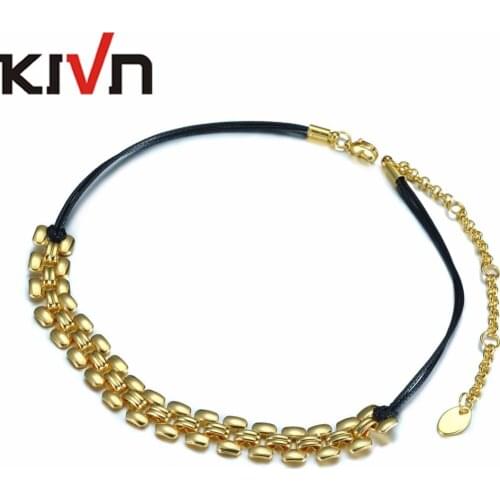 KIVN Fashion Jewelry Black Retro Gothic Punk Choker Collar Necklaces for Women Girls Christmas Birthday Promotion Gifts