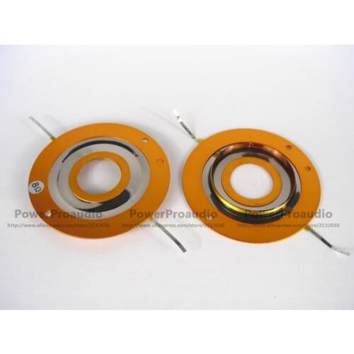 2 pcs pure aluminium flat wire voice coil titanium Diaphragm for JBL 2404; 2404H-1; 2405;2405H; Peavey HT94 8 ohm voice coil