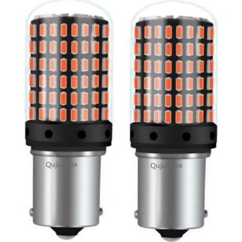 2PCS 1156 P21W BA15S 7506 Canbus Error Free Super Bright 2000LM LED Auto Brake Lights Car Backup Reverse Lamps Turn Signals Bulb