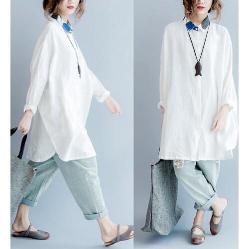 2018 New Brand Spring Maternity Dress Woman Casual Linen Material Large Size Dress Pregnant Woman Clothing MD-00693