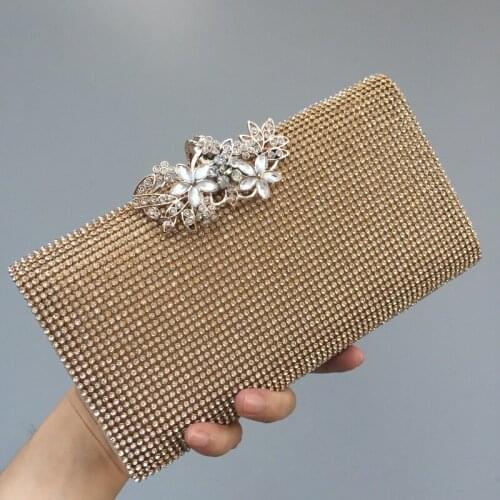 22x11.5CM Diamond-studded Dinner Bag With Diamonds Clutch Bag Flap Hard Box Cheongsam Banquet Women Bag a6769