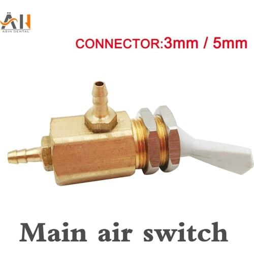 5pc Dental unit dental chair main air switch air control switch 3mm/5mm dental product dental equipment