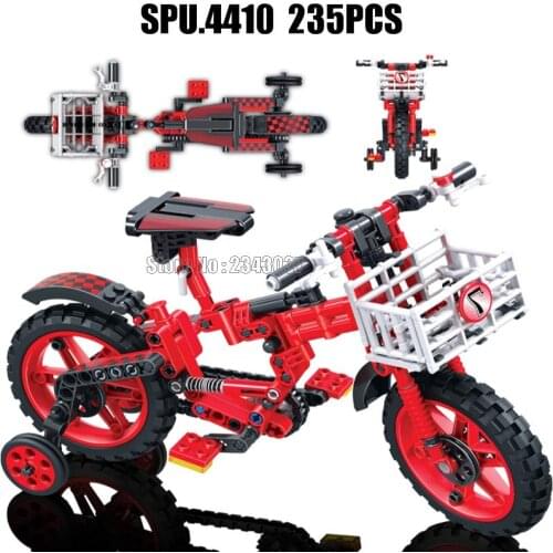 7064 235pcs Sports Bicycle Bike Moto Winner Building Block Toy