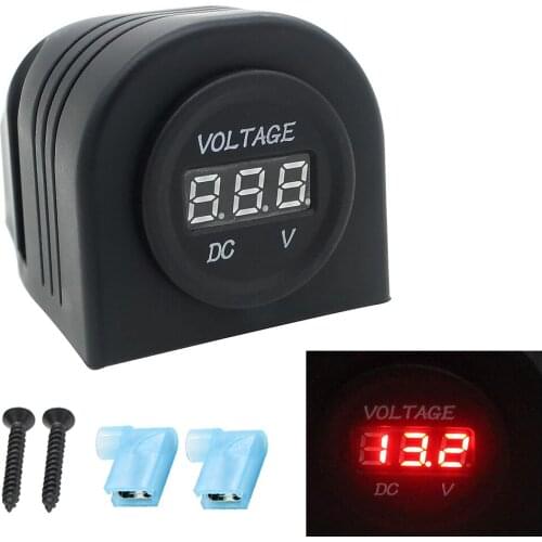 Car RV bus car voltmeter modified DC voltmeter LED12V-24V universal digital display tent type