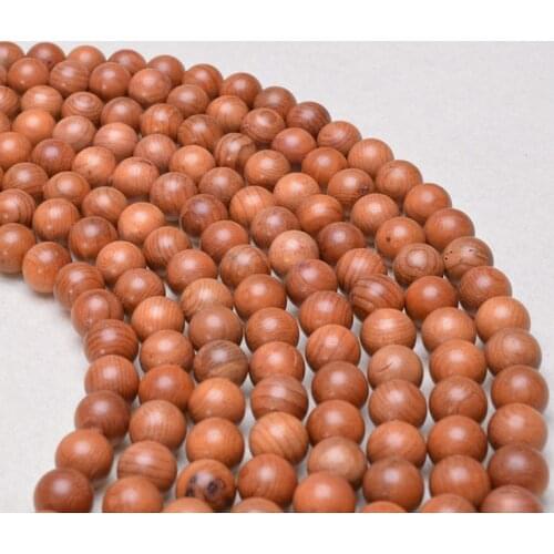 Natural Wood 8MM Beads For Jewelry Making Handmade Fine Polishing DIY Charm Yoga Bracelet Necklace Mala Accessories Dropshipping
