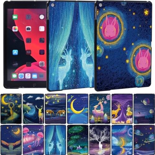 Tablet Case Fit Apple IPad 2/3/4/IPad(2017/2018/2019)/Mini 1/2/3/4/5/Air(1/2/3)/Pro 11(2018/2020)/Pro(9.7/10.5) Paint Back Case