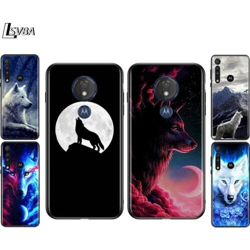 Moon Wolf Howl For Motorola G9 G8 G Stylus Power One Fusion Hyper Edge E7 E6 5G Plus Play Lite Phone Case Cover