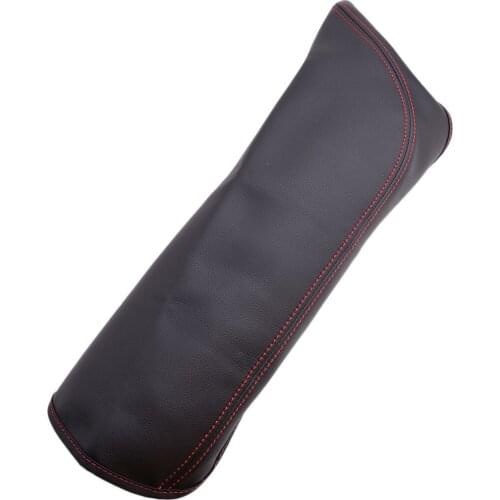 Black Microfiber Leather Console Armrest Box Lid Pad Cushion Cover LHD Fit for Toyota Camry 2018 2019 2020 left hand drive