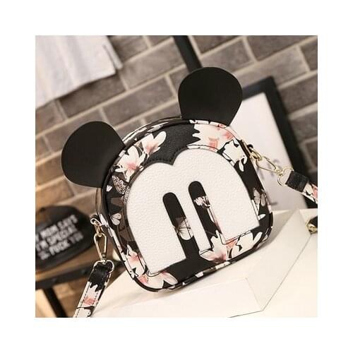 Disney childrens handbags girls fashion cartoon Minnie mickey mouse mini bag kindergarten bag girl travel Crossbody small bag