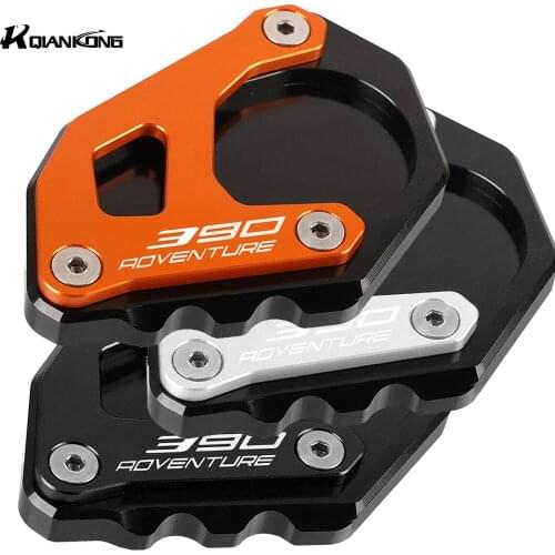 For 390 790 ADV Adventure 2019 2020 2021 Motorcycle Aluminum 390Adventure Kickstand Foot Side Stand Extension Pad Support Plate