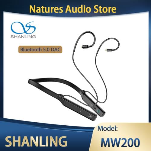SHANLING Bluetooth 5.0 DAC AMP Earphone Cable CSR8675 AK4377A MMCX HiFi Neckband Adapter Cable With MIC