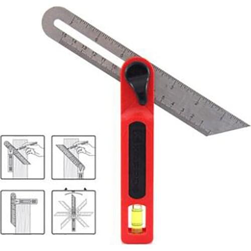 KAPRO Orginal High Sensitivity Adjustable Level Measuring Instrument With Spirit Bubble Stainless Steel Angle Ruler Tool